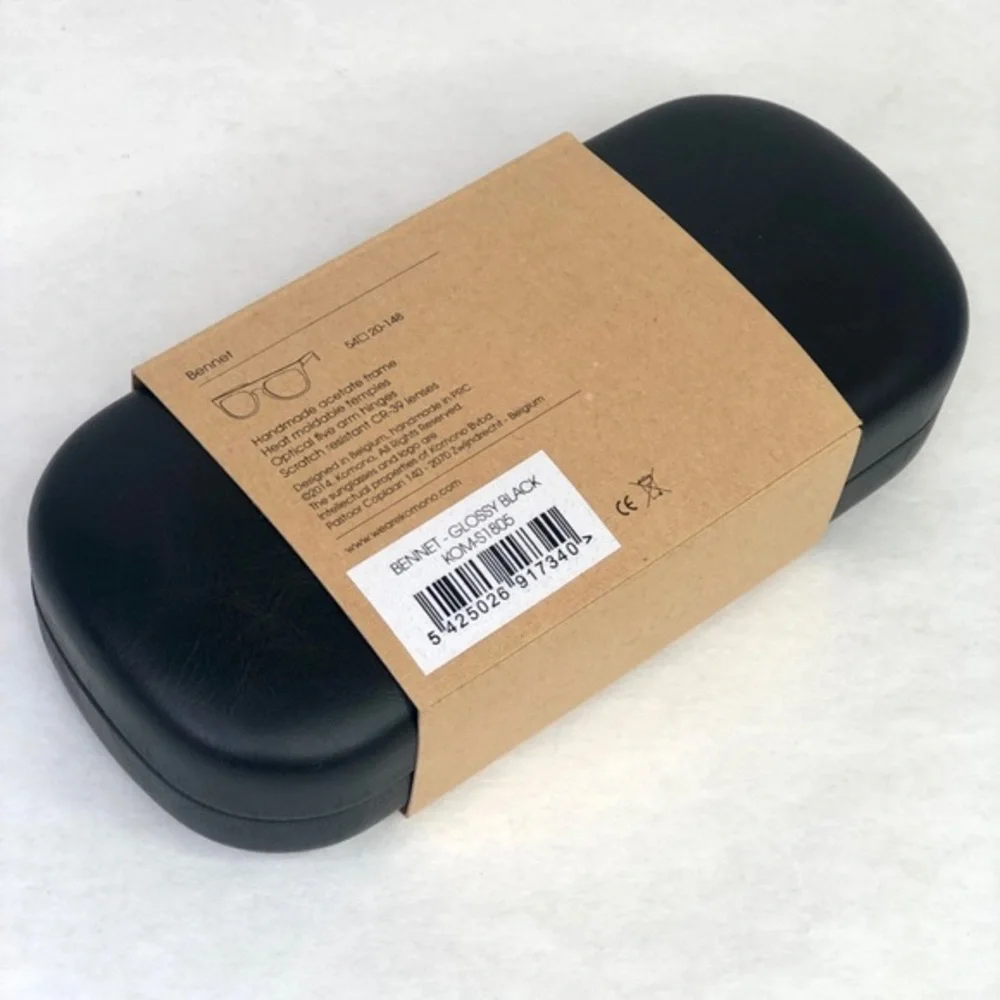 KOMONO Bennet Glossy Black Sunglasses NEW